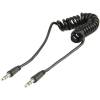 Coiled 3.5mm Stereo male to 3.5mm Stereo male Audio Cable 1.8m Black VLMP 22010 B10 (Cablexpert)